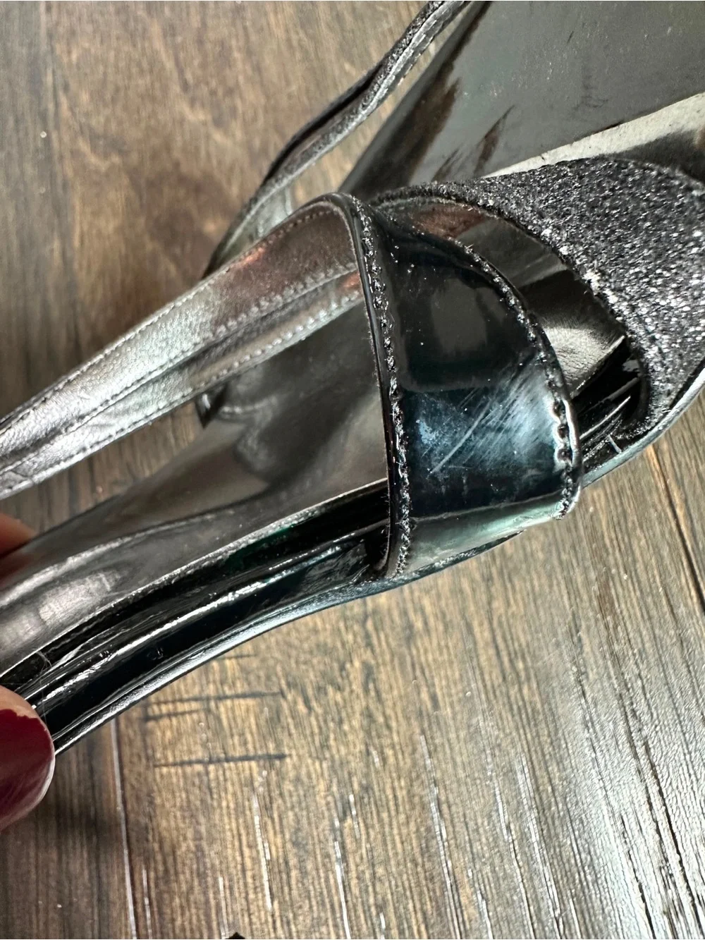 GUESS Black Gwodana Stiletto Heels, Size 8